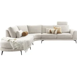 Profijt Meubel Hoekbank links Flandria beige premium comfort
