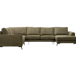 Profijt Meubel Hoekbank links Flandria donkergroen supreme comfort