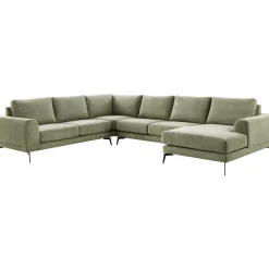 Profijt Meubel Hoekbank links Flandria groen basic comfort