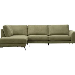 Profijt Meubel Hoekbank links Flandria groen basic comfort
