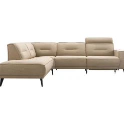 Profijt Meubel Hoekbank links Hazima beige met relaxfunctie excellent comfort