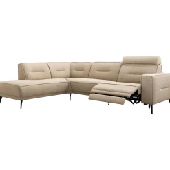 Profijt Meubel Hoekbank links Hazima beige met relaxfunctie excellent comfort