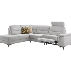 Profijt Meubel Hoekbank links Mirtho grijs relaxfunctie basic comfort