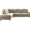 Profijt Meubel Hoekbank links Mirtho microleder taupe excellent comfort