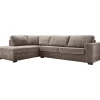 Profijt Meubel Hoekbank links Pomasi grijs met diepe zit basic comfort