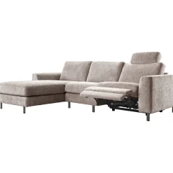 Profijt Meubel Hoekbank links Totham bruin relaxfunctie supreme comfort