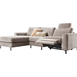Profijt Meubel Hoekbank links Totham bruin relaxfunctie supreme comfort