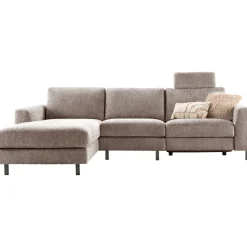 Profijt Meubel Hoekbank links Totham bruin relaxfunctie basic comfort