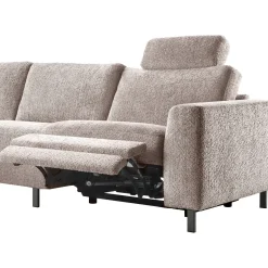 Profijt Meubel Hoekbank links Totham bruin relaxfunctie basic comfort