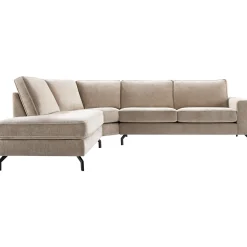 Profijt Meubel Hoekbank links Totham taupe basic comfort
