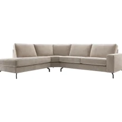 Profijt Meubel Hoekbank links Totham taupe excellent comfort
