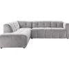 Profijt Meubel Hoekbank links Vizela grijs premium comfort