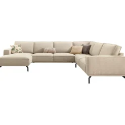 Profijt Meubel Hoekbank rechts Alburg beige premium comfort