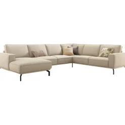Profijt Meubel Hoekbank rechts Alburg beige premium comfort