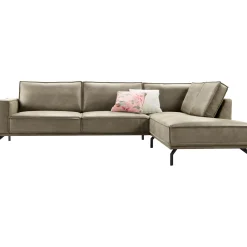 Profijt Meubel Hoekbank rechts Alburg groen basic comfort