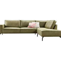 Profijt Meubel Hoekbank rechts Alburg mosgroen premium comfort