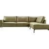 Profijt Meubel Hoekbank rechts Alburg mosgroen basic comfort