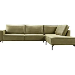 Profijt Meubel Hoekbank rechts Alburg mosgroen basic comfort