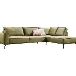 Profijt Meubel Hoekbank rechts Alburg mosgroen basic comfort