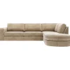 Profijt Meubel Hoekbank rechts Azara bruin basic comfort