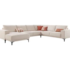 Profijt Meubel Hoekbank rechts Calira beige basic comfort