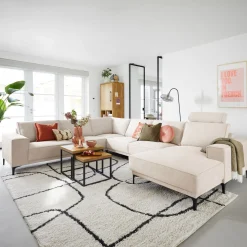 Profijt Meubel Hoekbank rechts Calira beige basic comfort