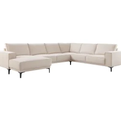 Profijt Meubel Hoekbank rechts Calira beige premium comfort