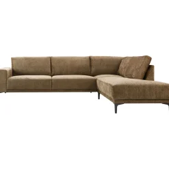 Profijt Meubel Hoekbank rechts Clanton bruin basic comfort