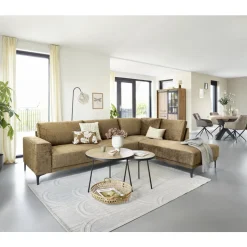 Profijt Meubel Hoekbank rechts Clanton bruin basic comfort