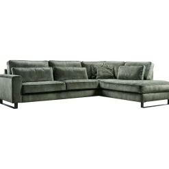 Profijt Meubel Hoekbank rechts Coventry groen premium comfort