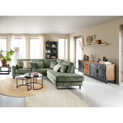 Profijt Meubel Hoekbank rechts Coventry groen premium comfort