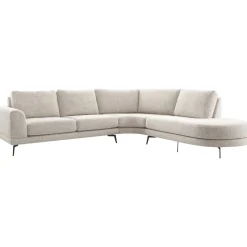 Profijt Meubel Hoekbank rechts Flandria beige premium comfort