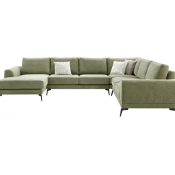 Profijt Meubel Hoekbank rechts Flandria groen basic comfort