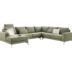 Profijt Meubel Hoekbank rechts Flandria groen supreme comfort