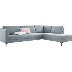 Profijt Meubel Hoekbank rechts Gulnare lichtgrijs premium comfort
