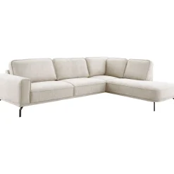 Profijt Meubel Hoekbank rechts Loretio beige premium comfort