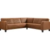 Profijt Meubel Hoekbank rechts Mills microleder cognac premium comfort