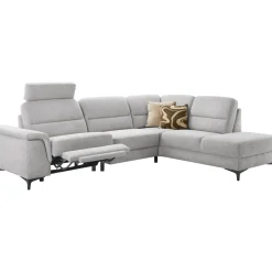 Profijt Meubel Hoekbank rechts Mirtho grijs relaxfunctie premium comfort