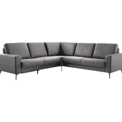Profijt Meubel Hoekbank rechts Nyborg microleder antraciet premium comfort