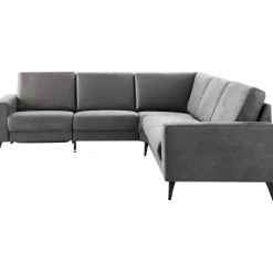 Profijt Meubel Hoekbank rechts Nyborg microleder grijs basic comfort