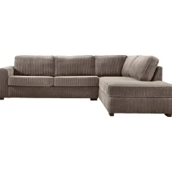 Profijt Meubel Hoekbank rechts Pomasi grijs met diepe zit premium comfort