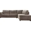 Profijt Meubel Hoekbank rechts Pomasi grijs met diepe zit basic comfort