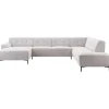 Profijt Meubel Hoekbank rechts Tordera grijs premium comfort