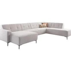 Profijt Meubel Hoekbank rechts Tordera grijs premium comfort