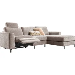 Profijt Meubel Hoekbank rechts Totham bruin relaxfunctie supreme comfort
