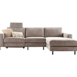 Profijt Meubel Hoekbank rechts Totham bruin relaxfunctie basic comfort