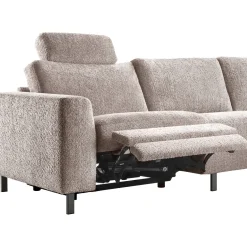 Profijt Meubel Hoekbank rechts Totham bruin relaxfunctie basic comfort