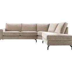 Profijt Meubel Hoekbank rechts Totham taupe excellent comfort
