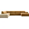 Profijt Meubel Hoekbank Romont bruin hocker beige basic comfort
