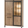 Profijt Meubel Opbergkast Alva 188x122x50 cm old teak met verlichting